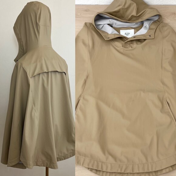 NWT Herschel Supply Women's Rain Poncho Swing Raincoat "Incense" (S) Sailor Chic - Picture 1 of 16